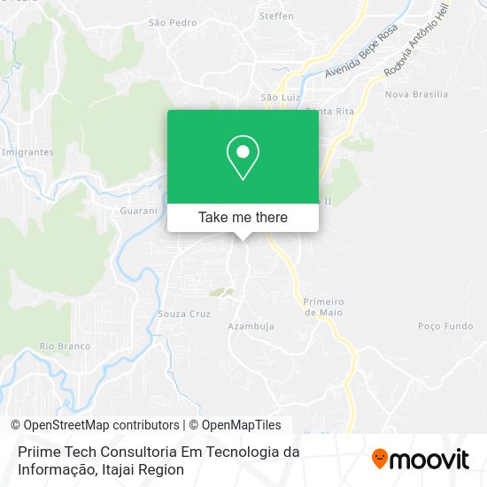 Priime Tech Consultoria Em Tecnologia da Informação map