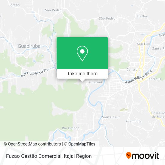 Fuzao Gestão Comercial map
