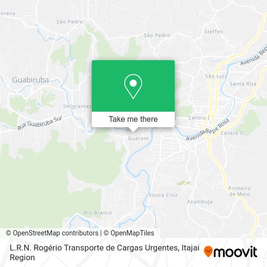 L.R.N. Rogério Transporte de Cargas Urgentes map