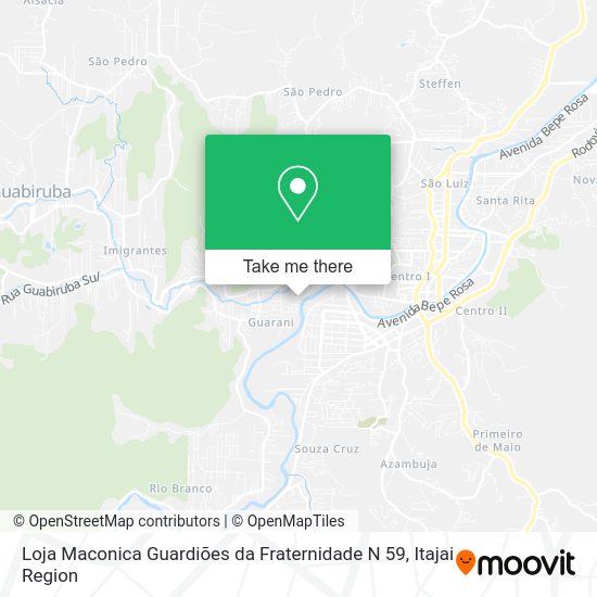 Loja Maconica Guardiões da Fraternidade N 59 map