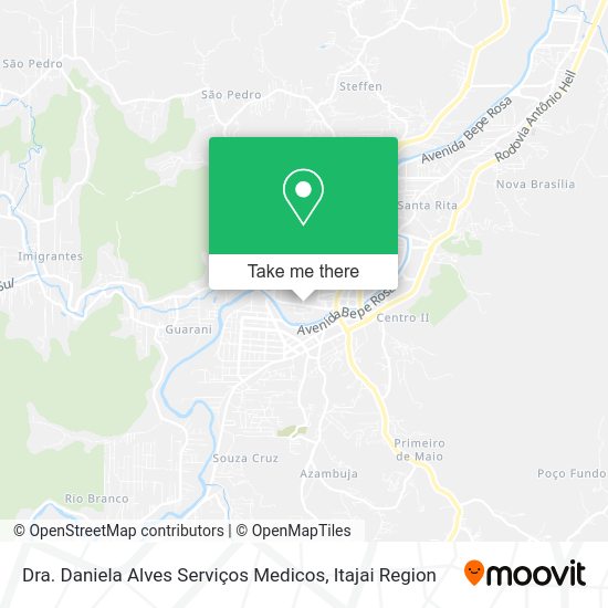 Dra. Daniela Alves Serviços Medicos map