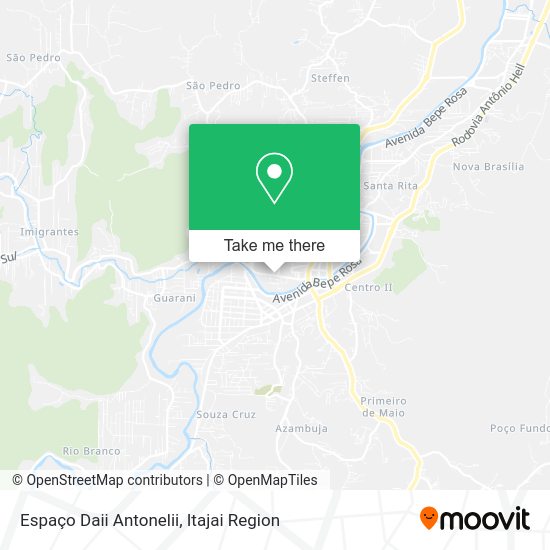 Espaço Daii Antonelii map