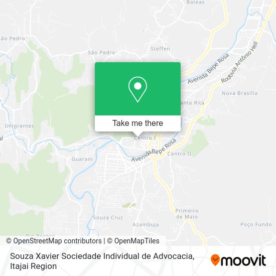 Souza Xavier Sociedade Individual de Advocacia map