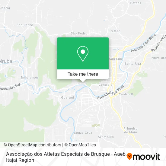 Associação dos Atletas Especiais de Brusque - Aaeb map
