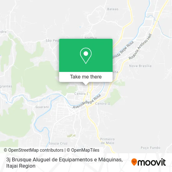3j Brusque Aluguel de Equipamentos e Máquinas map