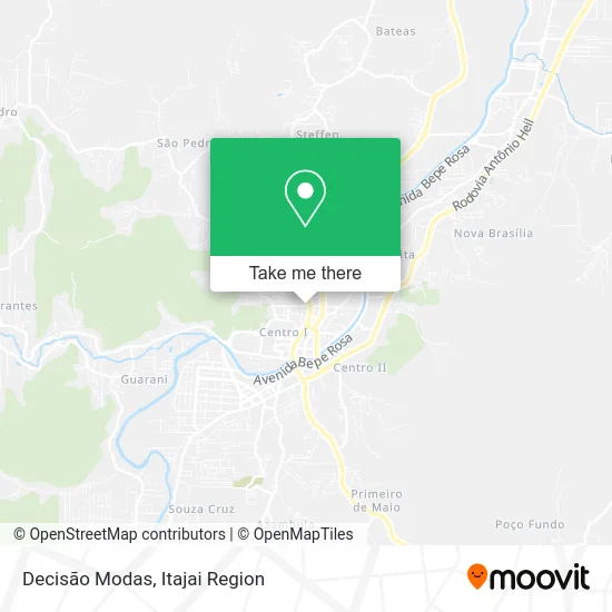 Decisão Modas map
