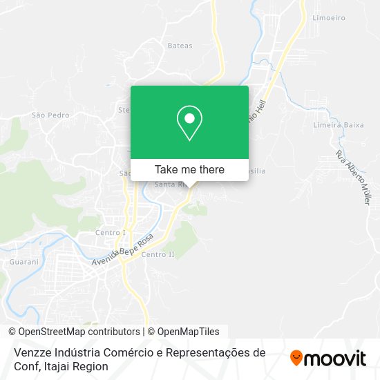 Venzze Indústria Comércio e Representações de Conf map