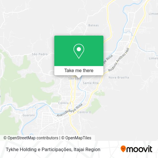 Tykhe Holding e Participações map