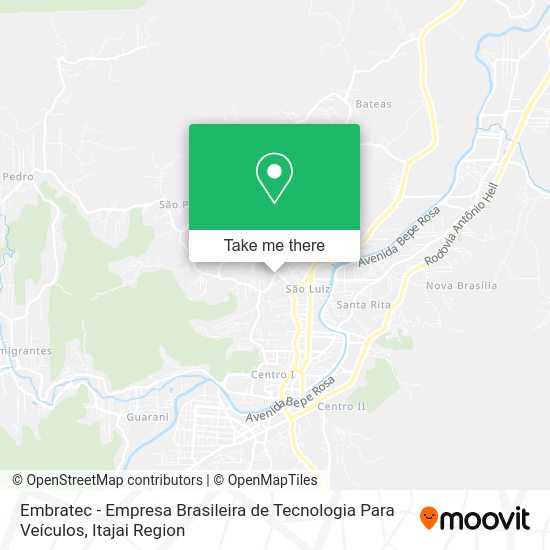 Embratec - Empresa Brasileira de Tecnologia Para Veículos map