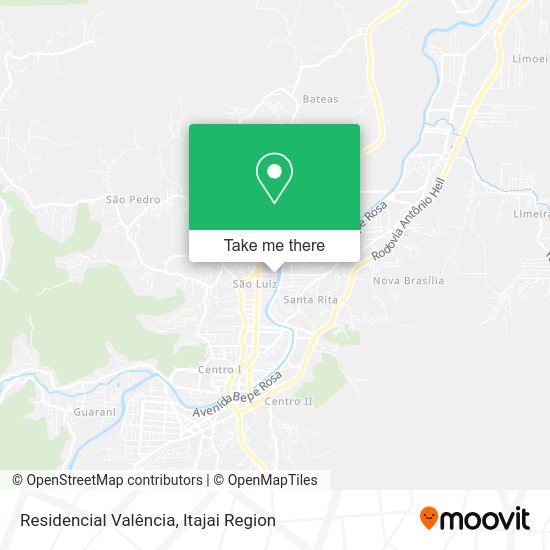 Residencial Valência map