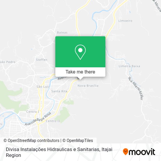 Divisa Instalações Hidraulicas e Sanitarias map
