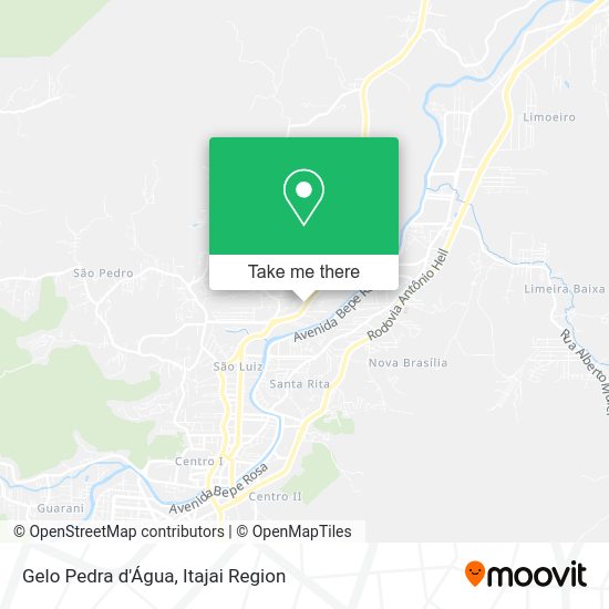 Gelo Pedra d'Água map