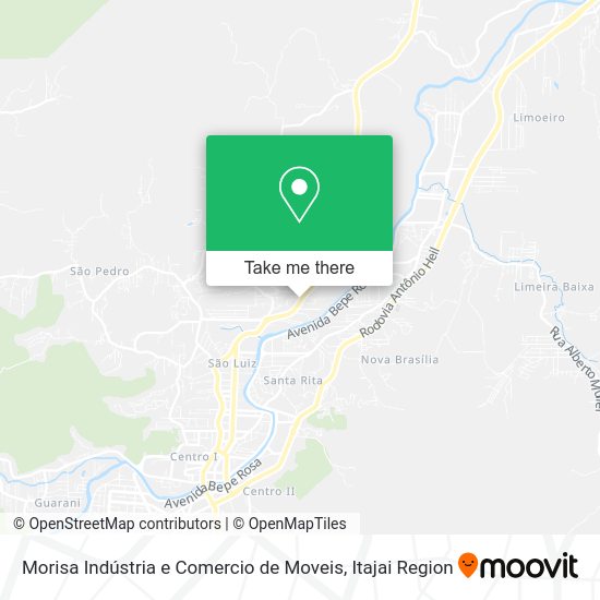 Morisa Indústria e Comercio de Moveis map