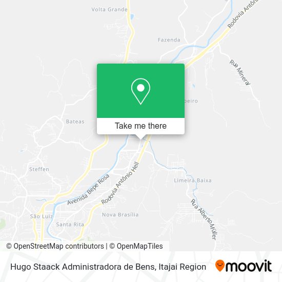 Hugo Staack Administradora de Bens map