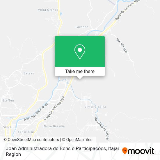Joan Administradora de Bens e Participações map