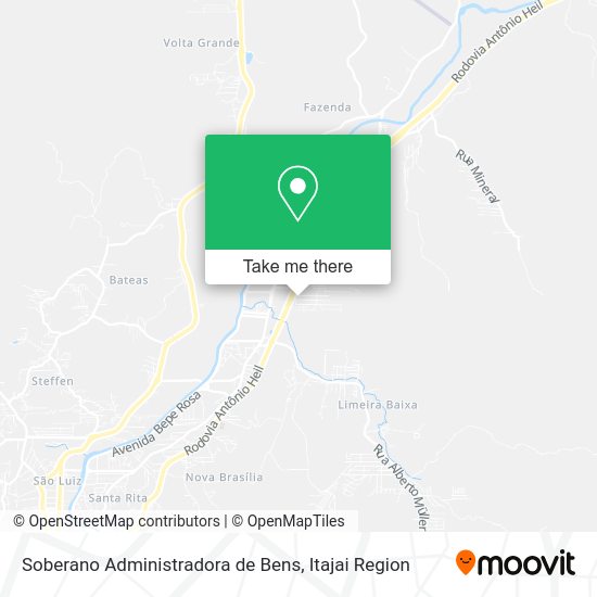 Soberano Administradora de Bens map