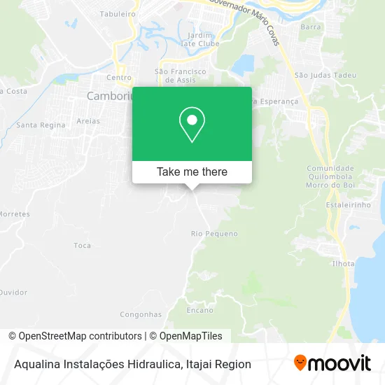 Aqualina Instalações Hidraulica map