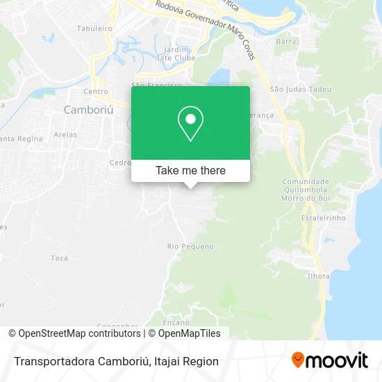 Transportadora Camboriú map
