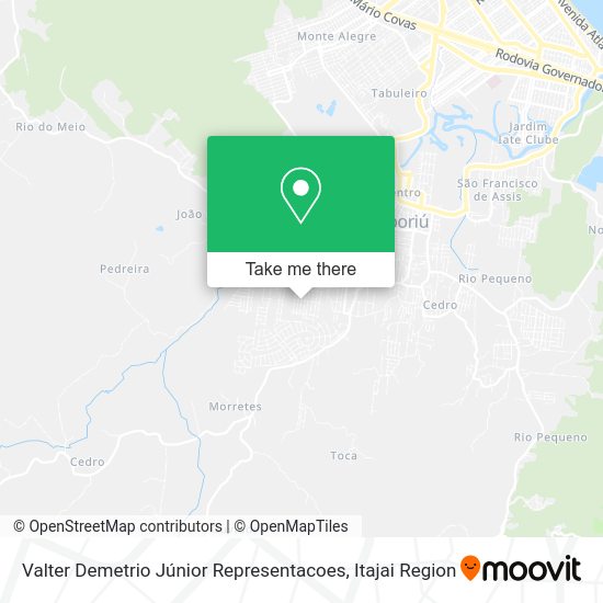 Valter Demetrio Júnior Representacoes map
