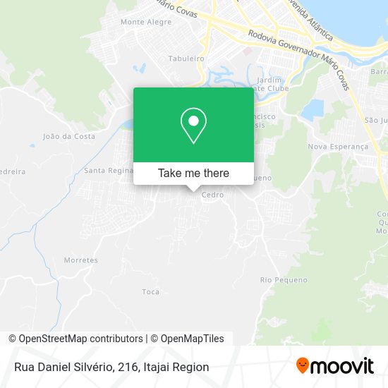 Rua Daniel Silvério, 216 map