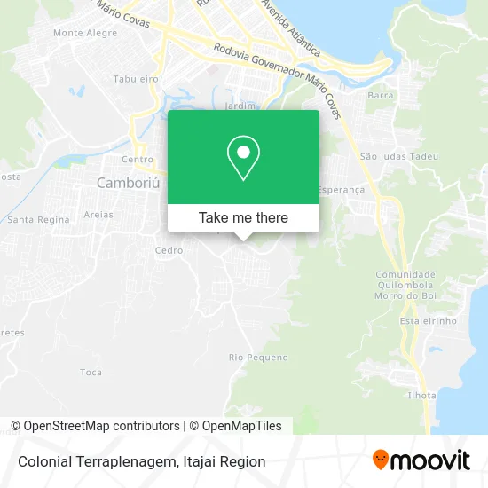 Colonial Terraplenagem map