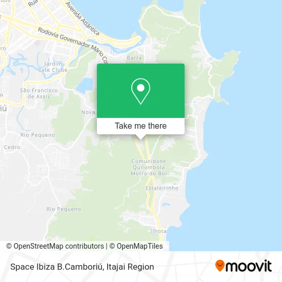 Space Ibiza B.Camboriú map