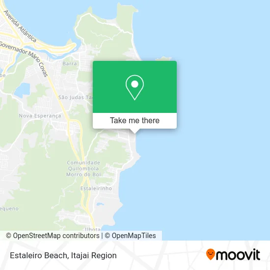Estaleiro Beach map