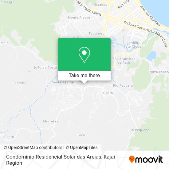 Condomínio Residencial Solar das Areias map