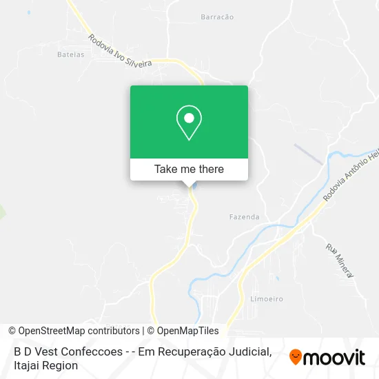 B D Vest Confeccoes - - Em Recuperação Judicial map