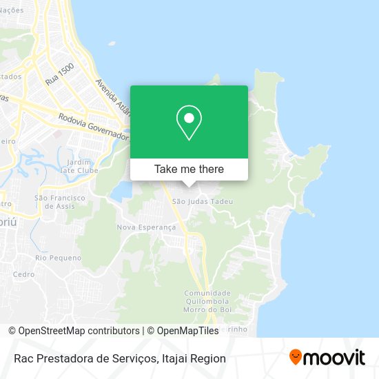 Rac Prestadora de Serviços map