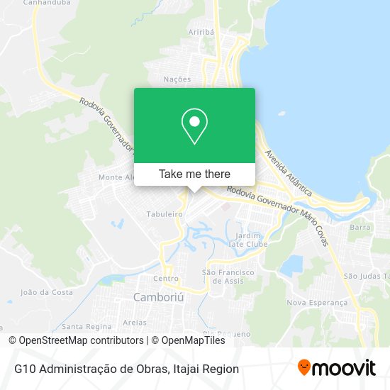 G10 Administração de Obras map