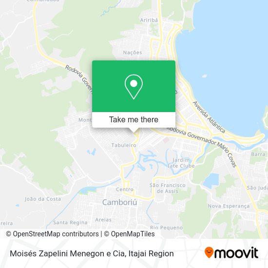 Moisés Zapelini Menegon e Cia map