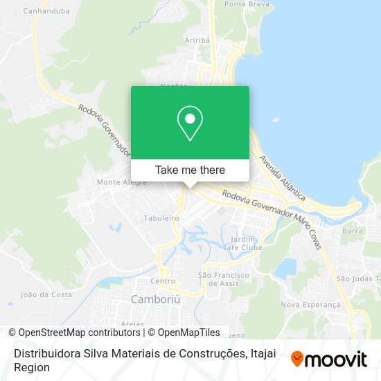 Distribuidora Silva Materiais de Construções map