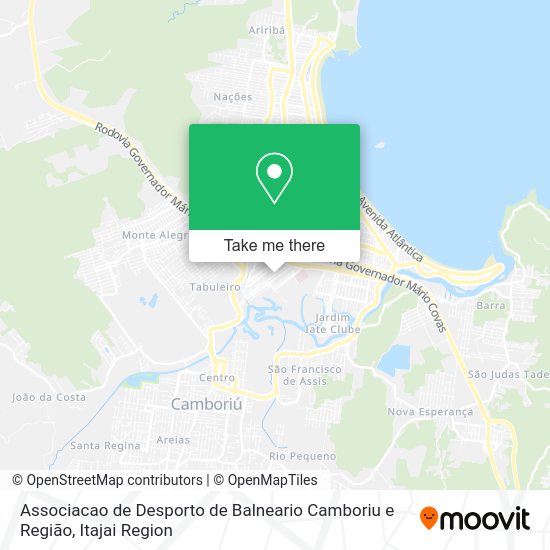 Associacao de Desporto de Balneario Camboriu e Região map