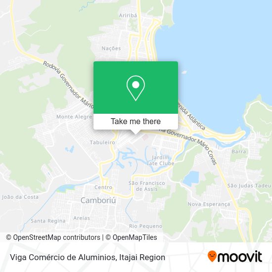 Viga Comércio de Aluminios map