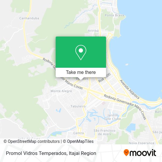 Promol Vidros Temperados map