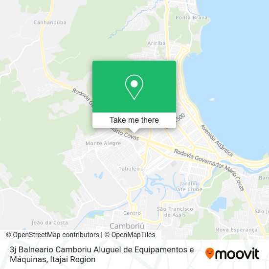 3j Balneario Camboriu Aluguel de Equipamentos e Máquinas map