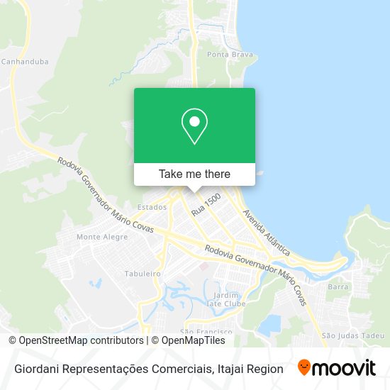 Giordani Representações Comerciais map