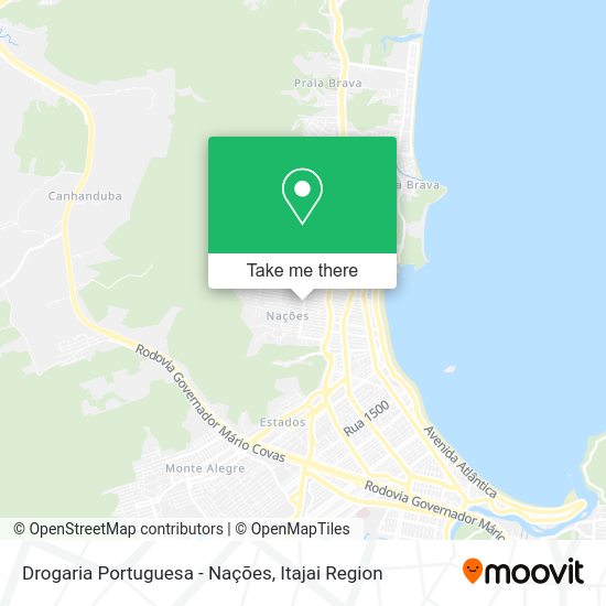 Drogaria Portuguesa - Nações map