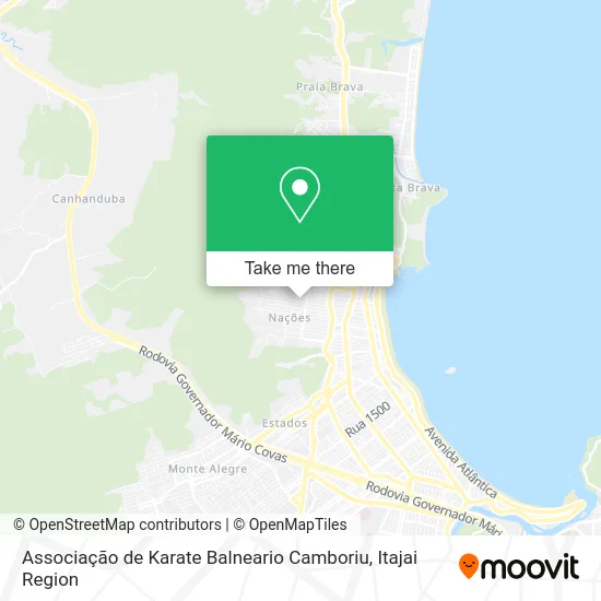 Associação de Karate Balneario Camboriu map