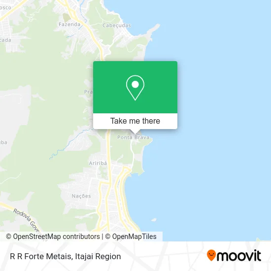 R R Forte Metais map