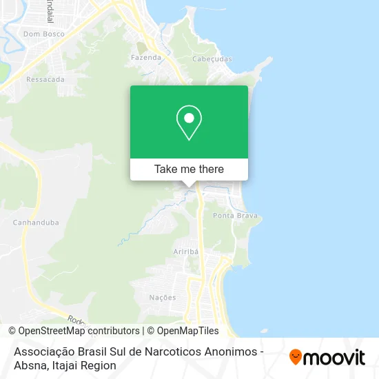 Associação Brasil Sul de Narcoticos Anonimos - Absna map