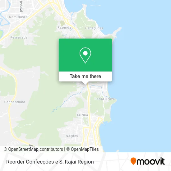 Reorder Confecções e S map