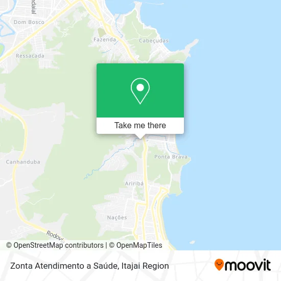 Zonta Atendimento a Saúde map