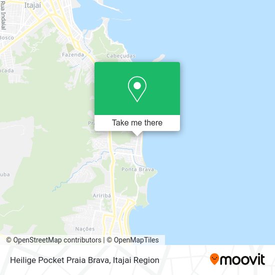 Heilige Pocket Praia Brava map