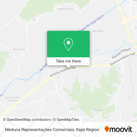 Meduna Representações Comerciais map