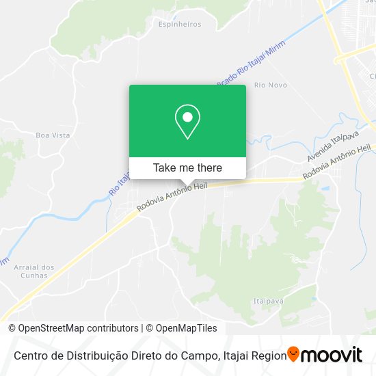 Centro de Distribuição Direto do Campo map