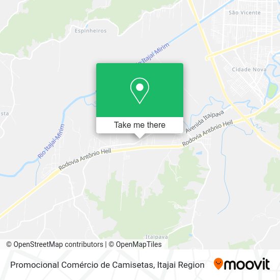 Promocional Comércio de Camisetas map