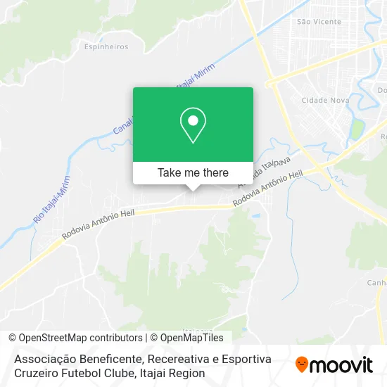 Associação Beneficente, Recereativa e Esportiva Cruzeiro Futebol Clube map