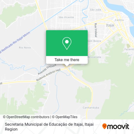 Secretaria Municipal de Educação de Itajai map